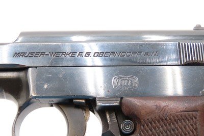 Desirable WORLD WAR II Era German MAUSER M1934 7.65mm Semi-Auto Pistol C&RNINE ROUND CAPACITY Chambered in .32 ACP (7.65mm) - Image 6 of 20