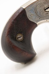 ENGRAVED CIVIL WAR Antique NATIONAL ARMS Moore’s Patent Teat-Fire RevolverHandgun that Circumvented S&W’s ROLLIN WHITE Patent - Image 5 of 17