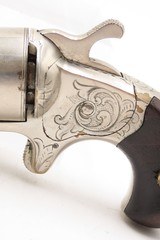 ENGRAVED CIVIL WAR Antique NATIONAL ARMS Moore’s Patent Teat-Fire RevolverHandgun that Circumvented S&W’s ROLLIN WHITE Patent - Image 12 of 17