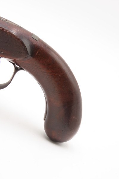 c1830s-40s R. ROGERS Rare PILL-PRIMED Antique TRANSITIONAL Utica, NY Pistol Also known as the “PILLOCK” Firing System - Image 16 of 18