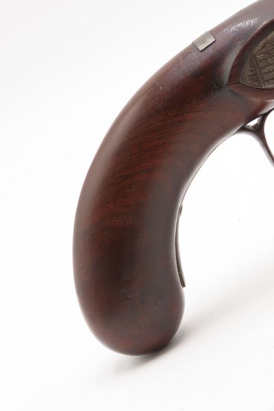 c1830s-40s R. ROGERS Rare PILL-PRIMED Antique TRANSITIONAL Utica, NY Pistol Also known as the “PILLOCK” Firing System - Image 3 of 18