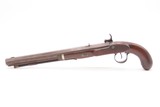 c1830s-40s R. ROGERS Rare PILL-PRIMED Antique TRANSITIONAL Utica, NY Pistol Also known as the “PILLOCK” Firing System - Image 15 of 18