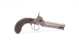 ENGRAVED Antique British RICHARDSON Boxlock Percussion SELF DEFENSE Pistol“LIVERPOOL” 1840s SIDEHAMMER Coat/Pocket Pistol - Image 19 of 25