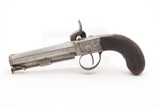 ENGRAVED Antique British RICHARDSON Boxlock Percussion SELF DEFENSE Pistol“LIVERPOOL” 1840s SIDEHAMMER Coat/Pocket Pistol - Image 14 of 25