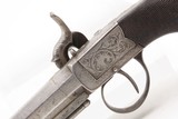 ENGRAVED Antique British RICHARDSON Boxlock Percussion SELF DEFENSE Pistol“LIVERPOOL” 1840s SIDEHAMMER Coat/Pocket Pistol - Image 16 of 25