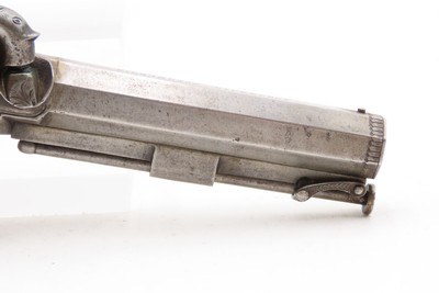 ENGRAVED Antique British RICHARDSON Boxlock Percussion SELF DEFENSE Pistol“LIVERPOOL” 1840s SIDEHAMMER Coat/Pocket Pistol - Image 5 of 25
