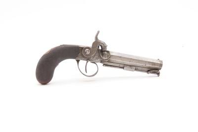 ENGRAVED Antique British RICHARDSON Boxlock Percussion SELF DEFENSE Pistol“LIVERPOOL” 1840s SIDEHAMMER Coat/Pocket Pistol - Image 19 of 25
