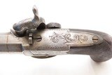ENGRAVED Antique British RICHARDSON Boxlock Percussion SELF DEFENSE Pistol“LIVERPOOL” 1840s SIDEHAMMER Coat/Pocket Pistol - Image 8 of 25