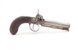 ENGRAVED Antique British RICHARDSON Boxlock Percussion SELF DEFENSE Pistol“LIVERPOOL” 1840s SIDEHAMMER Coat/Pocket Pistol - Image 2 of 25