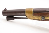 FRENCH Antique TULLE ARSENAL M1822 Percussion Conversion MILITARY Pistol1862 Conversion Dated Possibly for CIVIL WAR Use - Image 8 of 19