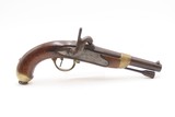 FRENCH Antique TULLE ARSENAL M1822 Percussion Conversion MILITARY Pistol1862 Conversion Dated Possibly for CIVIL WAR Use - Image 9 of 19