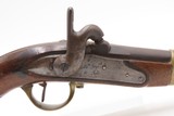 FRENCH Antique TULLE ARSENAL M1822 Percussion Conversion MILITARY Pistol1862 Conversion Dated Possibly for CIVIL WAR Use - Image 11 of 19