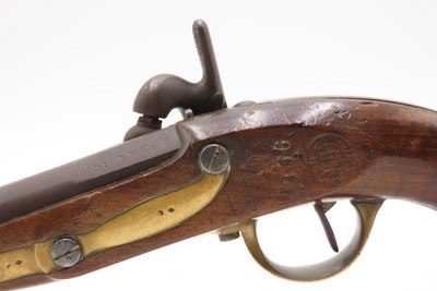 FRENCH Antique TULLE ARSENAL M1822 Percussion Conversion MILITARY Pistol1862 Conversion Dated Possibly for CIVIL WAR Use - Image 17 of 19