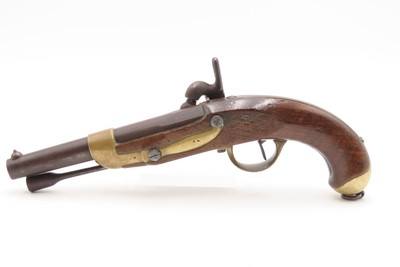 FRENCH Antique TULLE ARSENAL M1822 Percussion Conversion MILITARY Pistol1862 Conversion Dated Possibly for CIVIL WAR Use - Image 1 of 19