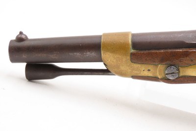 FRENCH Antique TULLE ARSENAL M1822 Percussion Conversion MILITARY Pistol1862 Conversion Dated Possibly for CIVIL WAR Use - Image 8 of 19