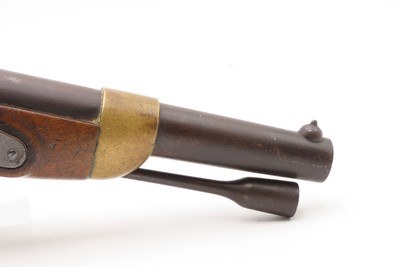 FRENCH Antique TULLE ARSENAL M1822 Percussion Conversion MILITARY Pistol1862 Conversion Dated Possibly for CIVIL WAR Use - Image 7 of 19