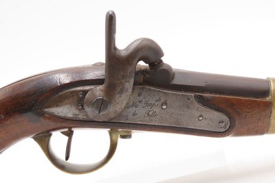 FRENCH Antique TULLE ARSENAL M1822 Percussion Conversion MILITARY Pistol1862 Conversion Dated Possibly for CIVIL WAR Use - Image 11 of 19