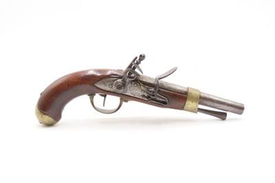 NAPOLEONIC WARS Era French Arsenal An XIII FLINTLOCK .69 CAVALRY PistolFRENCH MILITARY Pistol Made for HORSEBACK Use - Image 2 of 20