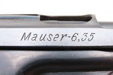 Mauser M1910 6.35mm Semi-Automatic C&R POCKET Pistol w/HOLSTER & EXTRA MAGGerman Side Arm Chambered in .25 ACP Browning Auto - Image 19 of 23