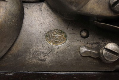 Antique ARABIC Marked EAST INDIA COMPANY NEW LAND Pattern FLINTLOCK 1800sWith Sunken GILT FILLED ARABIC PROOF on the Lock - Image 6 of 14