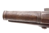 Antique Late 1700s EUROPEAN .54 FLINTLOCK Self Defense MANSTOPPER Pistol18th Century GENTLEMAN’S HOLSTER/COAT POCKET Pistol - Image 9 of 16