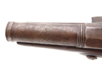 Antique Late 1700s EUROPEAN .54 FLINTLOCK Self Defense MANSTOPPER Pistol18th Century GENTLEMAN’S HOLSTER/COAT POCKET Pistol - Image 9 of 16