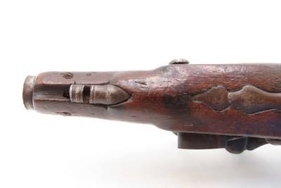Antique Late 1700s EUROPEAN .54 FLINTLOCK Self Defense MANSTOPPER Pistol18th Century GENTLEMAN’S HOLSTER/COAT POCKET Pistol - Image 12 of 16