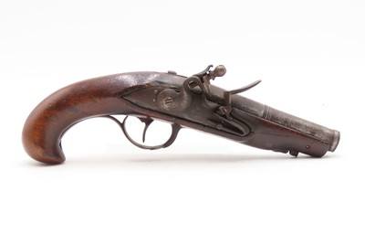 Antique Late 1700s EUROPEAN .54 FLINTLOCK Self Defense MANSTOPPER Pistol18th Century GENTLEMAN’S HOLSTER/COAT POCKET Pistol - Image 2 of 16