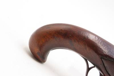Antique Late 1700s EUROPEAN .54 FLINTLOCK Self Defense MANSTOPPER Pistol18th Century GENTLEMAN’S HOLSTER/COAT POCKET Pistol - Image 3 of 16