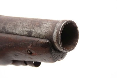Antique Late 1700s EUROPEAN .54 FLINTLOCK Self Defense MANSTOPPER Pistol18th Century GENTLEMAN’S HOLSTER/COAT POCKET Pistol - Image 6 of 16