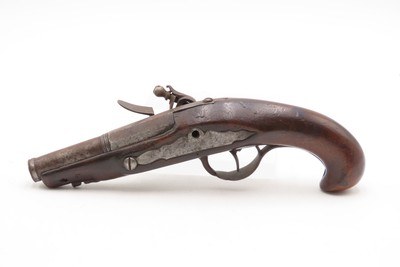 Antique Late 1700s EUROPEAN .54 FLINTLOCK Self Defense MANSTOPPER Pistol18th Century GENTLEMAN’S HOLSTER/COAT POCKET Pistol - Image 13 of 16