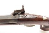 ENGRAVED Antique BELGIAN French Style Large Bore “MANSTOPPER” Perc. PistolMid-19th Century SELF DEFENSE Single Shot Pistol - Image 10 of 18