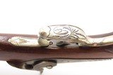 ENGRAVED Antique BELGIAN French Style Large Bore “MANSTOPPER” Perc. PistolMid-19th Century SELF DEFENSE Single Shot Pistol - Image 13 of 18