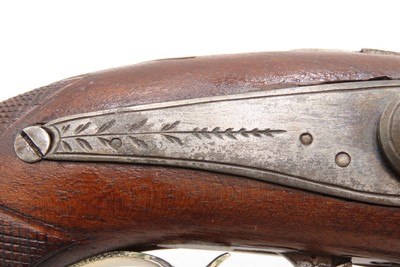 ENGRAVED Antique BELGIAN French Style Large Bore “MANSTOPPER” Perc. PistolMid-19th Century SELF DEFENSE Single Shot Pistol - Image 6 of 18