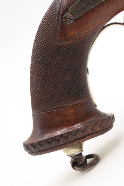 ENGRAVED Antique BELGIAN French Style Large Bore “MANSTOPPER” Perc. PistolMid-19th Century SELF DEFENSE Single Shot Pistol - Image 3 of 18