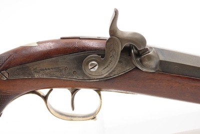 ENGRAVED Antique BELGIAN French Style Large Bore “MANSTOPPER” Perc. PistolMid-19th Century SELF DEFENSE Single Shot Pistol - Image 4 of 18