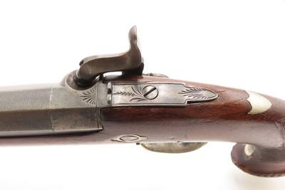 ENGRAVED Antique BELGIAN French Style Large Bore “MANSTOPPER” Perc. PistolMid-19th Century SELF DEFENSE Single Shot Pistol - Image 10 of 18