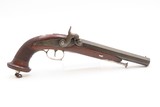 ENGRAVED Antique BELGIAN French Style Large Bore “MANSTOPPER” Perc. PistolMid-19th Century SELF DEFENSE Single Shot Pistol - Image 2 of 18
