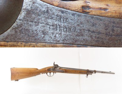 CIVIL WAR Mid-1800s Antique German G. HANEL of SUHL .58 Half Stock MILITARY CAVALRY Carbine with BAYONET LUG - Image 1 of 18