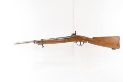 CIVIL WAR Mid-1800s Antique German G. HANEL of SUHL .58 Half Stock MILITARY CAVALRY Carbine with BAYONET LUG - Image 13 of 18