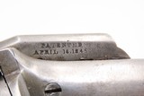 Rare ENGRAVED Antique ALLEN & WHEELOCK Small Frame Perc. POCKET RevolverAlso Known as the “TRANSITION PEPPERBOX-REVOLVER” - Image 6 of 20