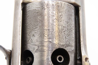 Rare ENGRAVED Antique ALLEN & WHEELOCK Small Frame Perc. POCKET RevolverAlso Known as the “TRANSITION PEPPERBOX-REVOLVER” - Image 11 of 20