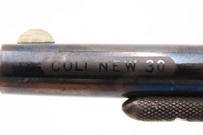 1876 Antique COLT “NEW LINE” .30 RF ETCHED PANED Pocket Revolver WILD WESTFrontier/Hideout SELF DEFENSE Revolver - Image 7 of 18