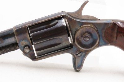 1876 Antique COLT “NEW LINE” .30 RF ETCHED PANED Pocket Revolver WILD WESTFrontier/Hideout SELF DEFENSE Revolver - Image 4 of 18