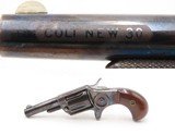 1876 Antique COLT “NEW LINE” .30 RF ETCHED PANED Pocket Revolver WILD WESTFrontier/Hideout SELF DEFENSE Revolver - Image 1 of 18