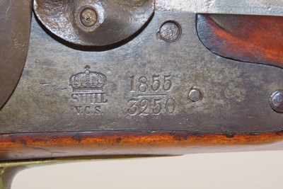 1855 Dated CIVIL WAR Era Antique V.C. SCHILLING Infantry Percussion CARBINE Scarce CONFEDERATE & UNION Military RIFLED Carbine - Image 6 of 21
