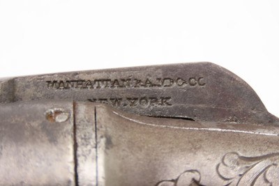 ANTEBELLUM / CIVIL WAR Era Antique MANHATTAN Percussion PEPPERBOX Revolver6-Shot SELF DEFENSE Gun Made in Norwich, Conn. - Image 6 of 18