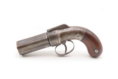 ANTEBELLUM / CIVIL WAR Era Antique MANHATTAN Percussion PEPPERBOX Revolver6-Shot SELF DEFENSE Gun Made in Norwich, Conn. - Image 2 of 18