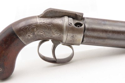 ANTEBELLUM / CIVIL WAR Era Antique MANHATTAN Percussion PEPPERBOX Revolver6-Shot SELF DEFENSE Gun Made in Norwich, Conn. - Image 17 of 18