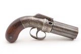 ANTEBELLUM / CIVIL WAR Era Antique MANHATTAN Percussion PEPPERBOX Revolver6-Shot SELF DEFENSE Gun Made in Norwich, Conn. - Image 15 of 18